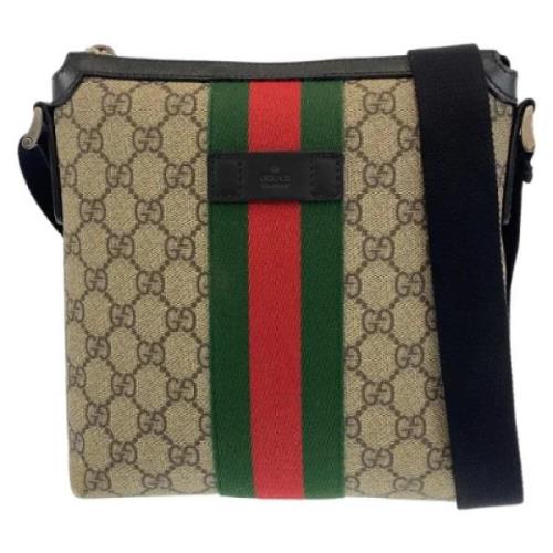 Gucci Vintage Pre-owned Canvas gucci-vskor Beige, Dam