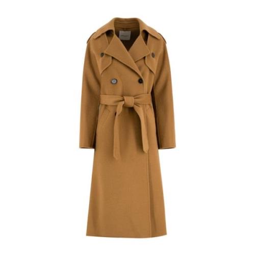 Ermanno Scervino Klassisk Trenchcoat Brown, Dam