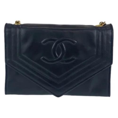 Chanel Vintage Pre-owned Laeder crossbodyvskor Black, Dam