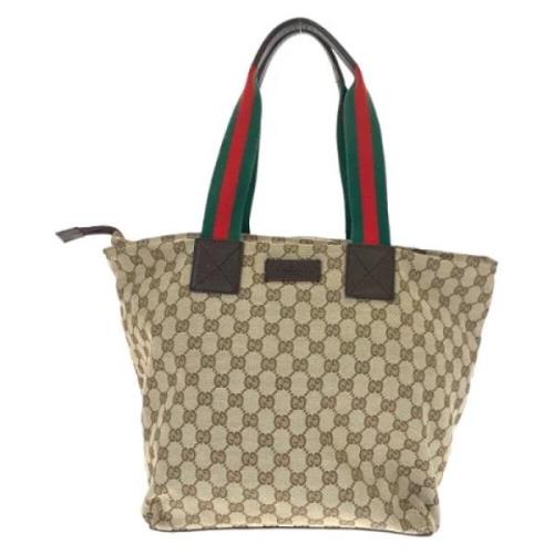 Gucci Vintage Pre-owned Canvas gucci-vskor Brown, Dam