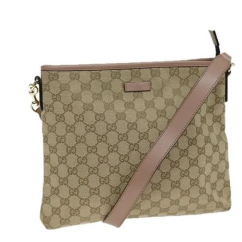 Gucci Vintage Pre-owned Canvas gucci-vskor Beige, Dam