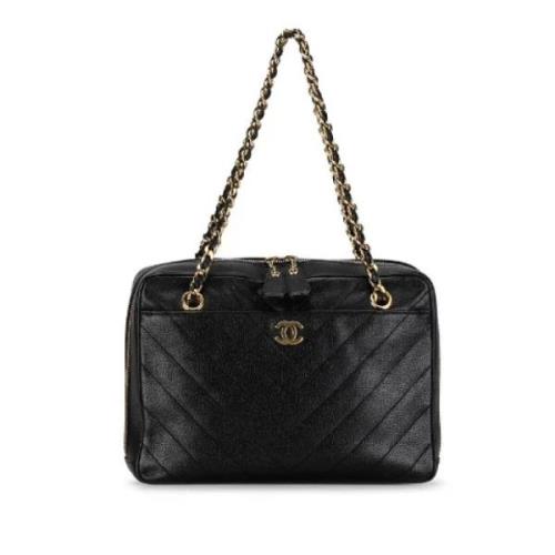 Chanel Vintage Pre-owned Laeder chanel-vskor Black, Dam