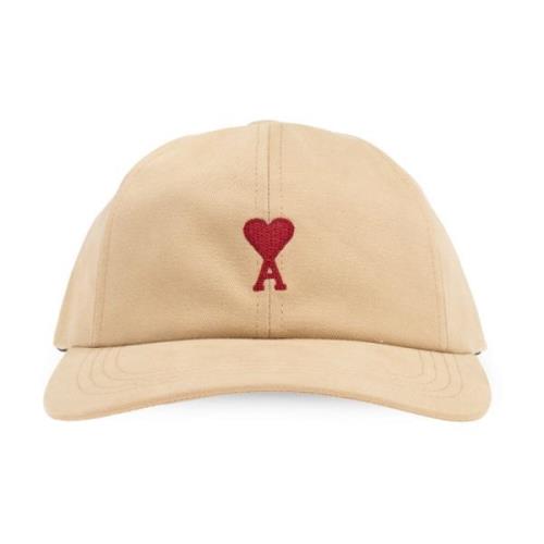 Ami Paris Baseball Cap Beige, Unisex