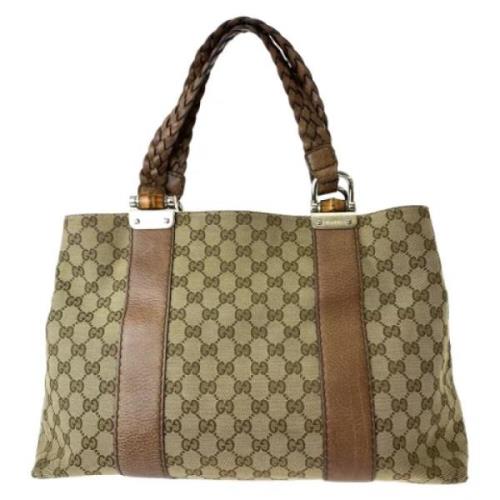 Gucci Vintage Pre-owned Canvas gucci-vskor Brown, Dam