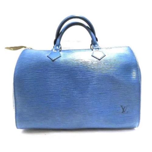 Louis Vuitton Vintage Pre-owned Laeder handvskor Blue, Dam