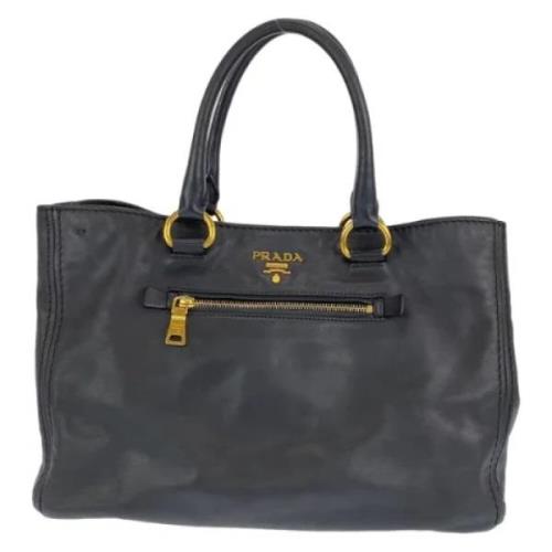 Prada Vintage Pre-owned Laeder totevskor Black, Dam