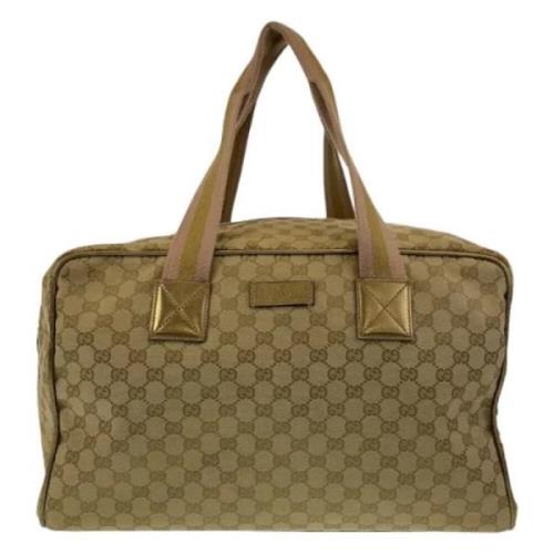 Gucci Vintage Pre-owned Canvas gucci-vskor Beige, Dam