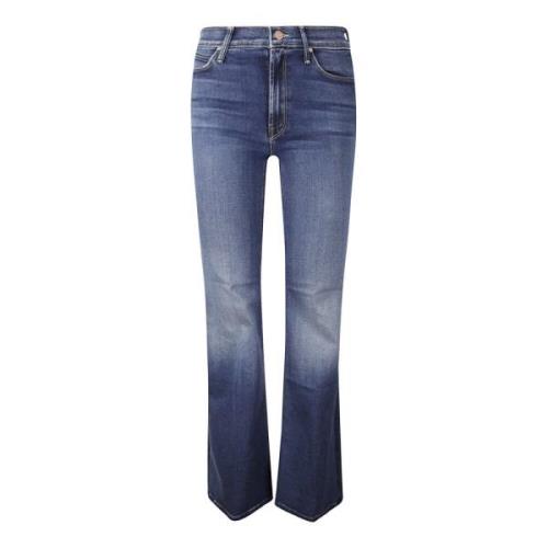 Mother Flared Jeans Byxor med Fem Fickor Blue, Dam