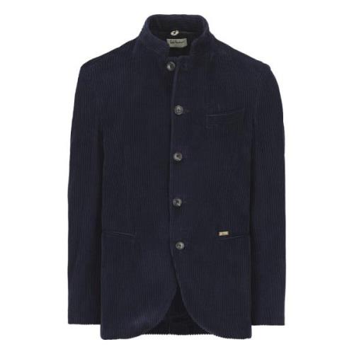 Luis Trenker Corduroy Blazer Blue, Herr