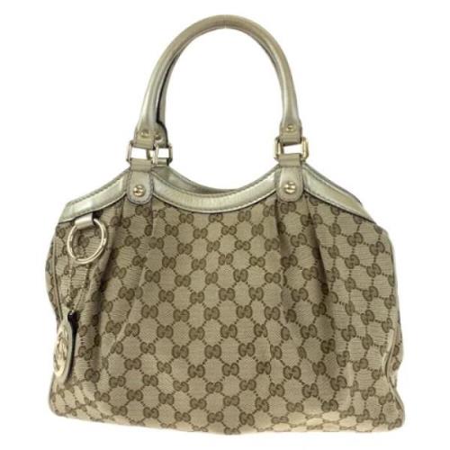 Gucci Vintage Pre-owned Canvas gucci-vskor Brown, Dam