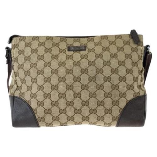 Gucci Vintage Pre-owned Canvas gucci-vskor Beige, Dam