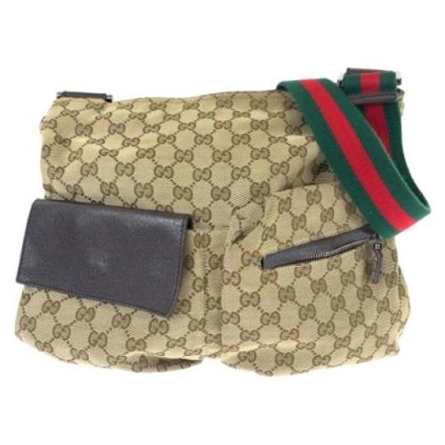 Gucci Vintage Pre-owned Canvas gucci-vskor Brown, Dam