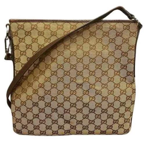 Gucci Vintage Pre-owned Canvas gucci-vskor Brown, Dam