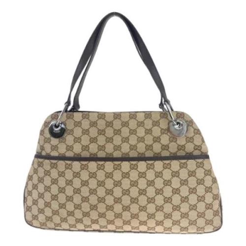 Gucci Vintage Pre-owned Canvas gucci-vskor Brown, Dam