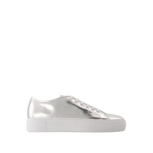 Common Projects Blankt Silverläder Sneakers Gray, Dam