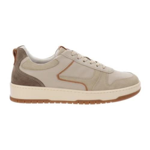 Nerogiardini Högkvalitativa lädersneakers Beige, Herr