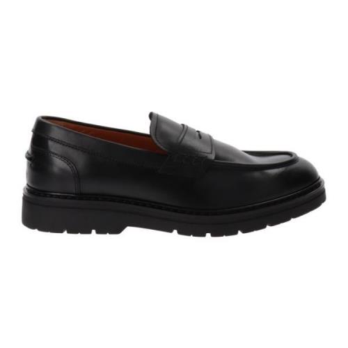 Nerogiardini Läder Herr Loafers Stiligt Val Black, Herr