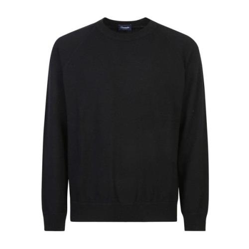 Drumohr Svart Sweatshirt Aw24 Black, Herr