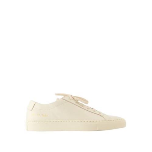 Common Projects Vita Läder Låga Sneakers White, Dam