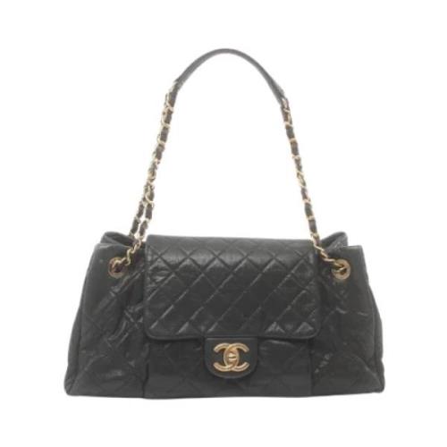 Chanel Vintage Pre-owned Canvas chanel-vskor Black, Dam