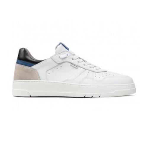 Nerogiardini Läder Sneakers med Mocka Insatser White, Herr