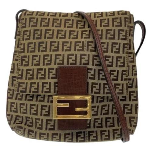 Fendi Vintage Pre-owned Canvas fendi-vskor Beige, Dam