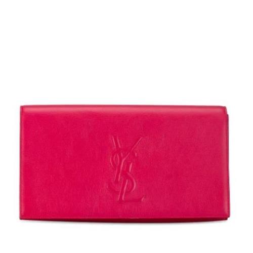 Yves Saint Laurent Vintage Pre-owned Laeder kuvertvskor Pink, Dam