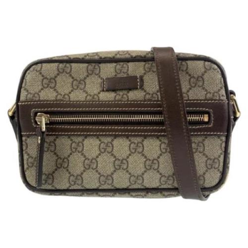 Gucci Vintage Pre-owned Canvas gucci-vskor Beige, Dam