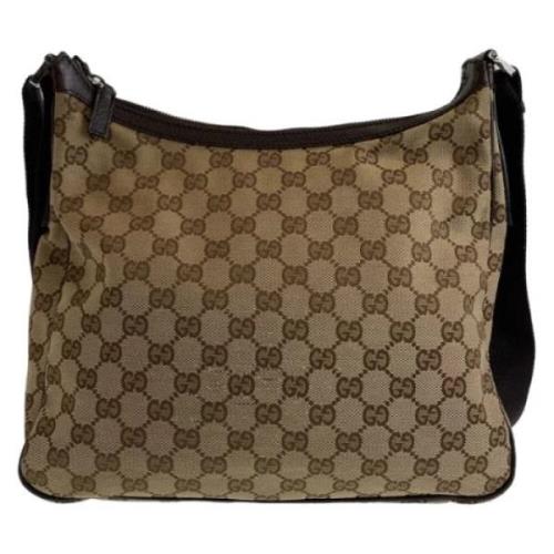 Gucci Vintage Pre-owned Canvas gucci-vskor Beige, Dam