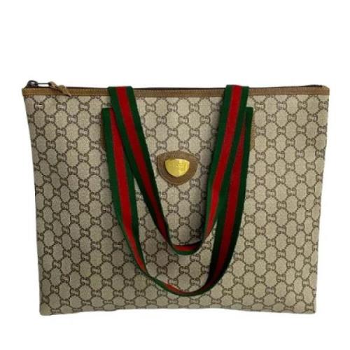 Gucci Vintage Pre-owned Canvas gucci-vskor Brown, Dam