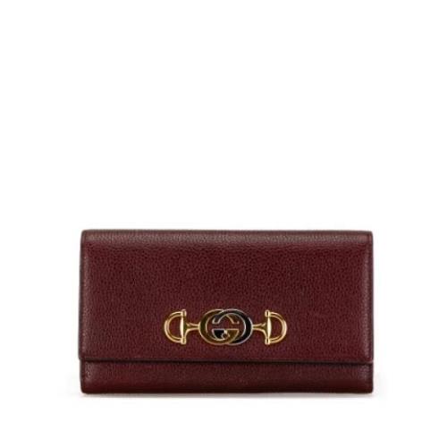 Gucci Vintage Pre-owned Laeder plnbcker Red, Dam