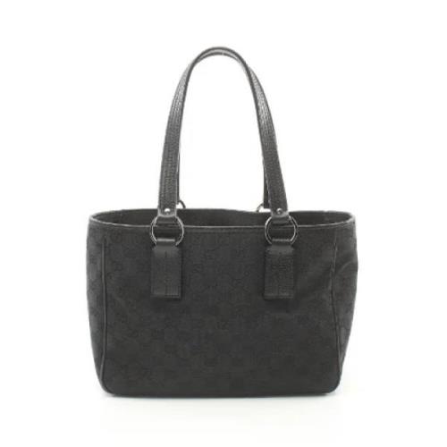 Gucci Vintage Pre-owned Canvas gucci-vskor Black, Dam