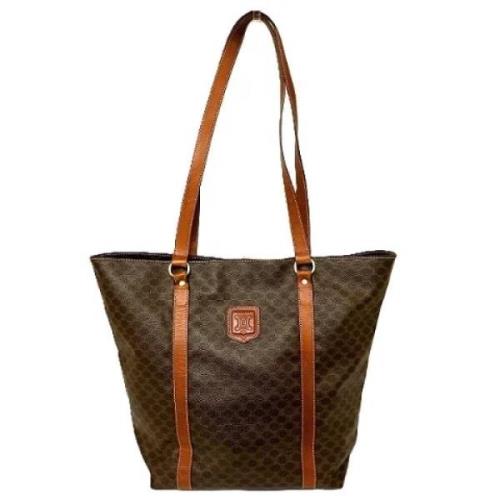 Celine Vintage Pre-owned Laeder totevskor Brown, Dam