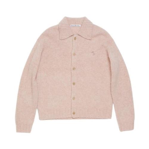 Acne Studios Rosa Melange Stickad Tröja Pink, Herr