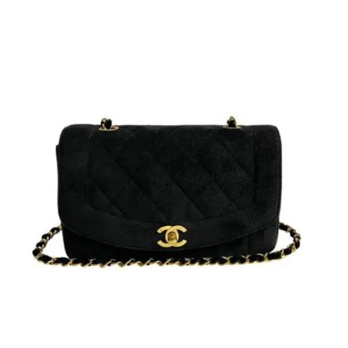 Chanel Vintage Pre-owned Mocka crossbodyvskor Black, Dam