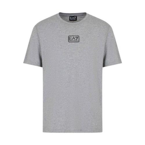 Emporio Armani EA7 Bomull Logo Tryckt T-shirt - Grå Gray, Herr