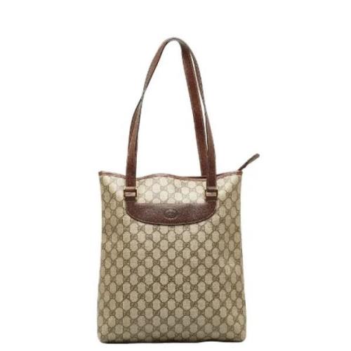 Gucci Vintage Pre-owned Canvas gucci-vskor Brown, Dam