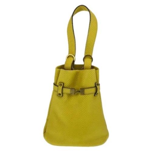 Gucci Vintage Pre-owned Laeder handvskor Yellow, Dam