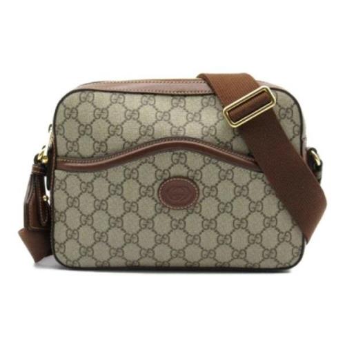 Gucci Vintage Pre-owned Canvas gucci-vskor Brown, Dam