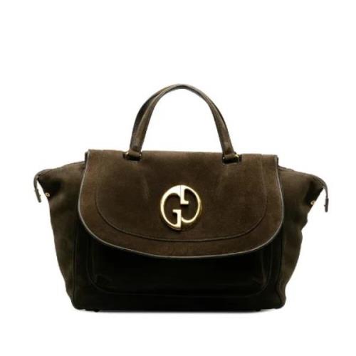 Gucci Vintage Pre-owned Mocka handvskor Brown, Dam