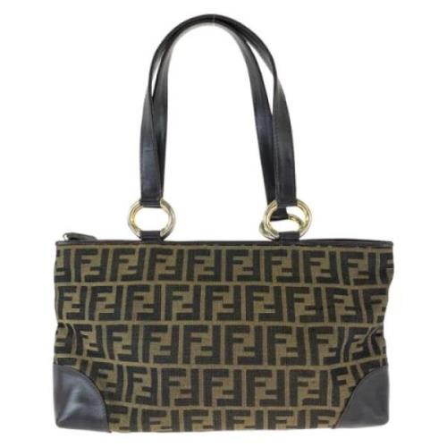 Fendi Vintage Pre-owned Canvas fendi-vskor Brown, Dam