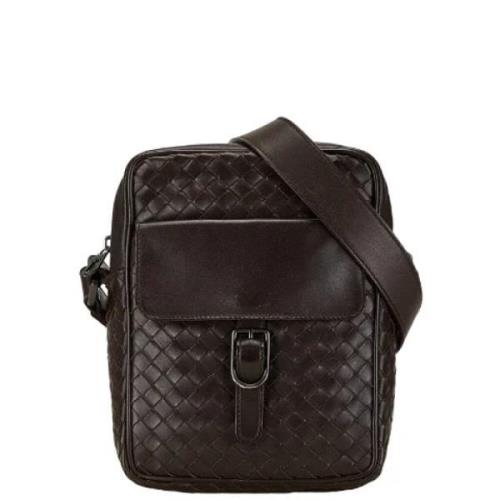 Bottega Veneta Vintage Pre-owned Laeder axelremsvskor Brown, Dam