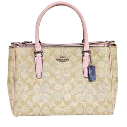 Coach Pre-owned Pre-owned Canvas handvskor Pink, Dam