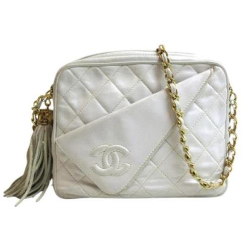 Chanel Vintage Pre-owned Laeder chanel-vskor White, Dam