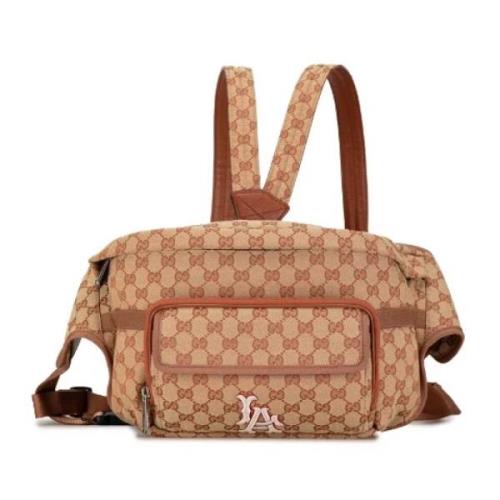 Gucci Vintage Pre-owned Canvas gucci-vskor Brown, Dam