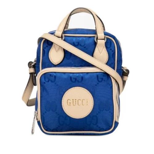 Gucci Vintage Pre-owned Canvas gucci-vskor Blue, Dam