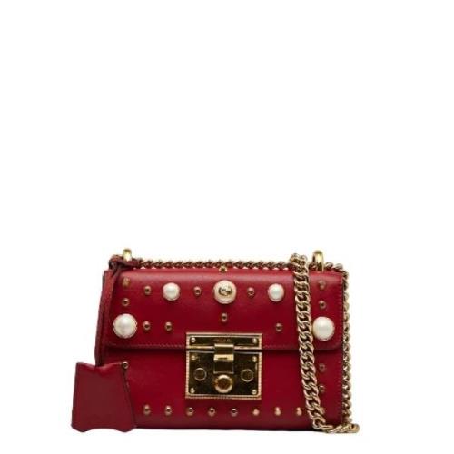 Gucci Vintage Pre-owned Laeder gucci-vskor Red, Dam