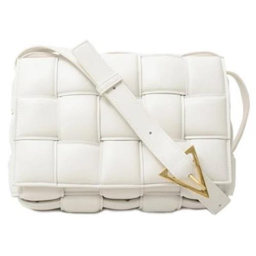 Bottega Veneta Vintage Pre-owned Laeder axelremsvskor White, Dam