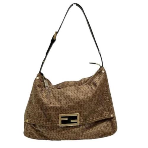 Fendi Vintage Pre-owned Canvas fendi-vskor Brown, Dam