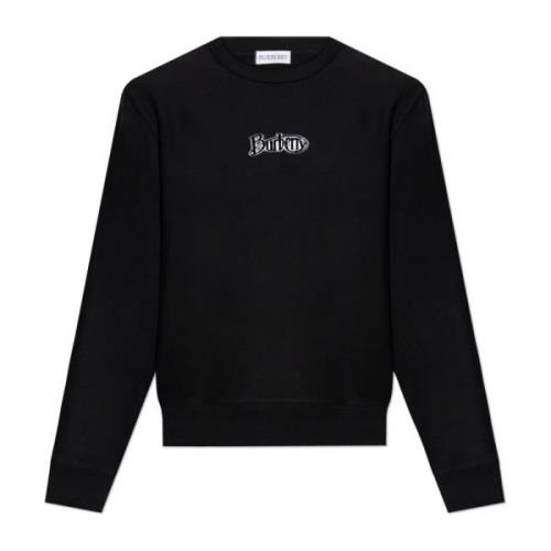 Burberry Bomullsweatshirt med logotyp Black, Herr